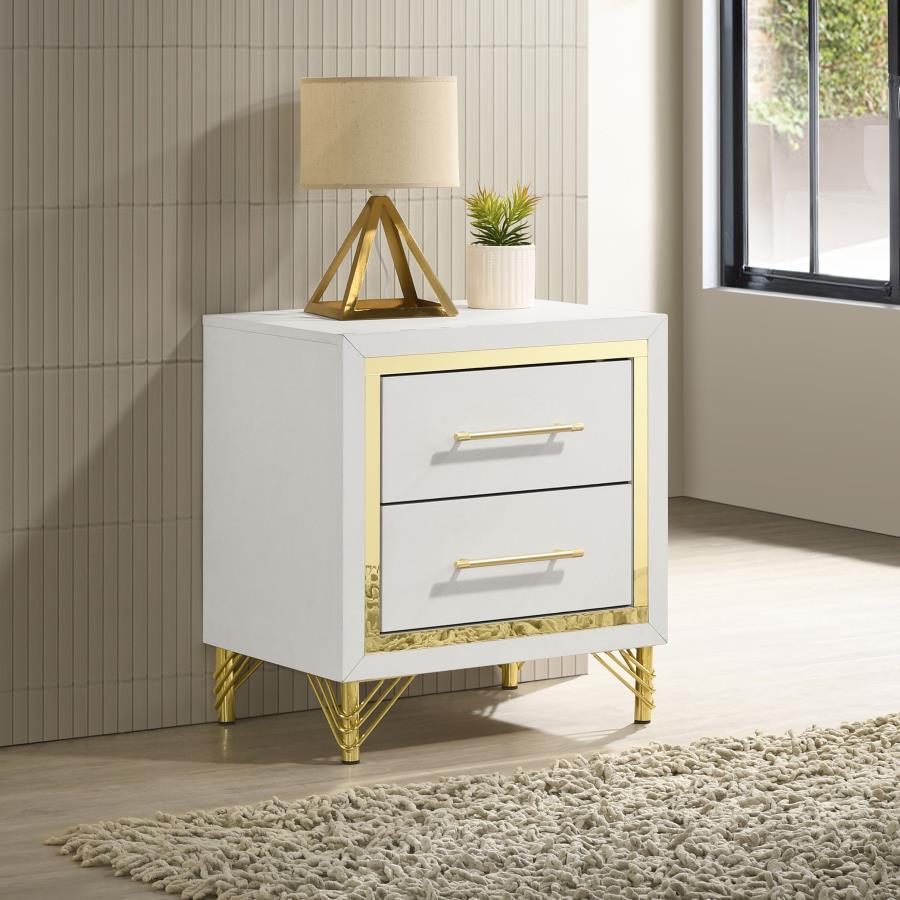 Lucia 2-Drawer Nightstand