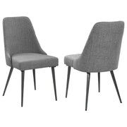 Alan Fabric Upholstered Dining Side Chair (Set of 2)