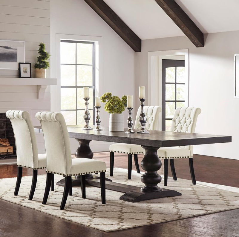 Onslow Rectangular Dark Brown Wood Dining Table