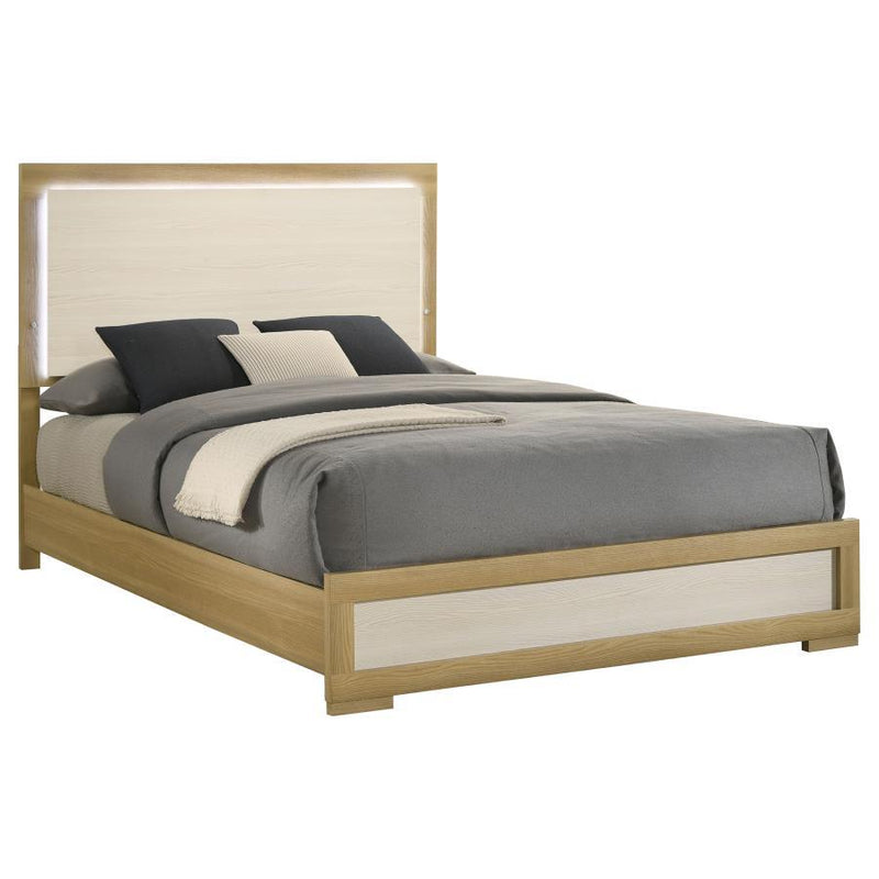 Hyland Queen Panel Bed with LED Touch Headboard