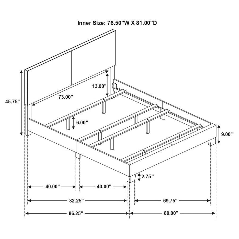 Dorian Upholstered Panel Bed