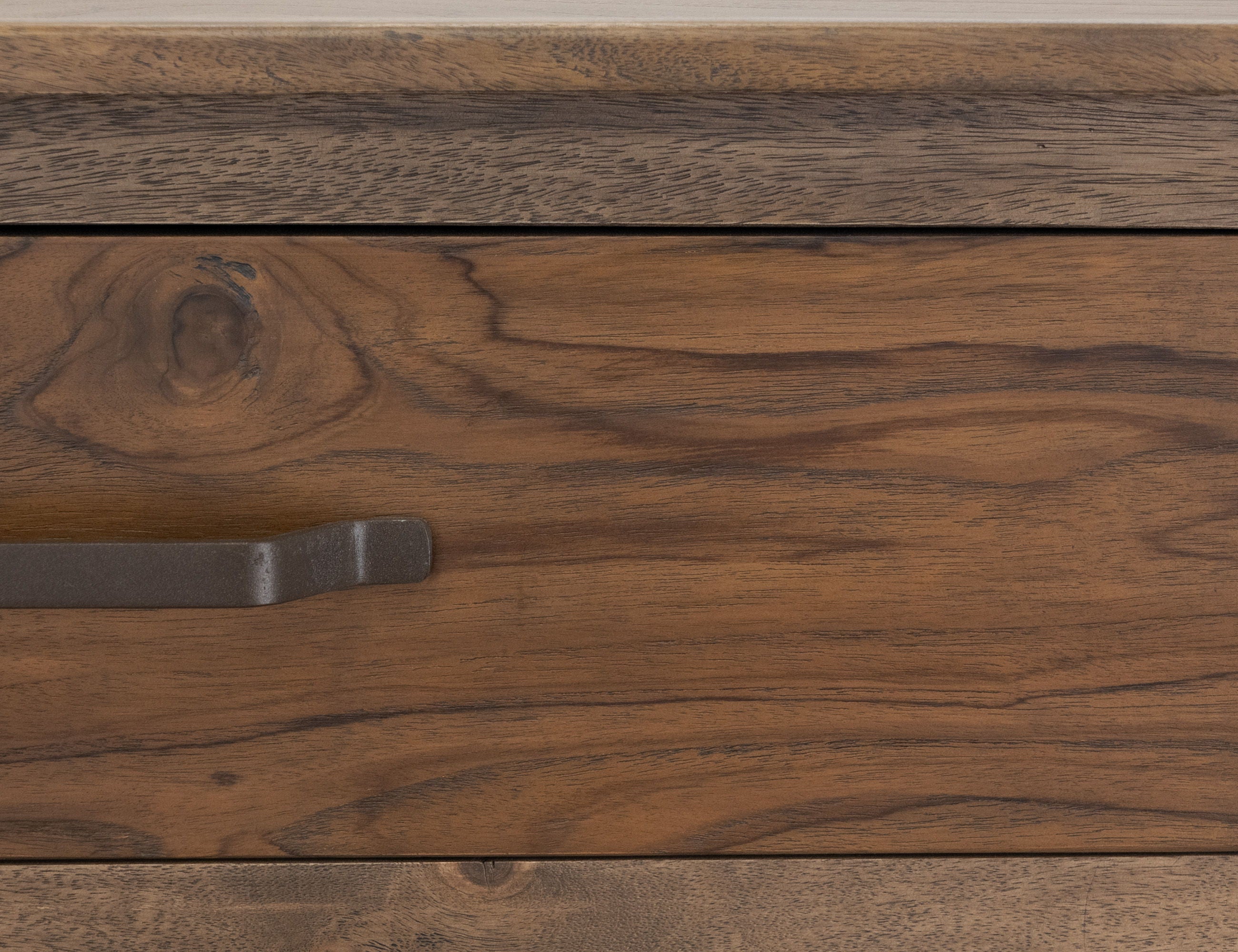 Natural Teca - Chest in Brown with 5 Drawers