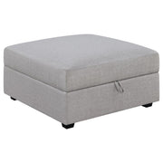 Cambria Square Upholstered Storage Ottoman