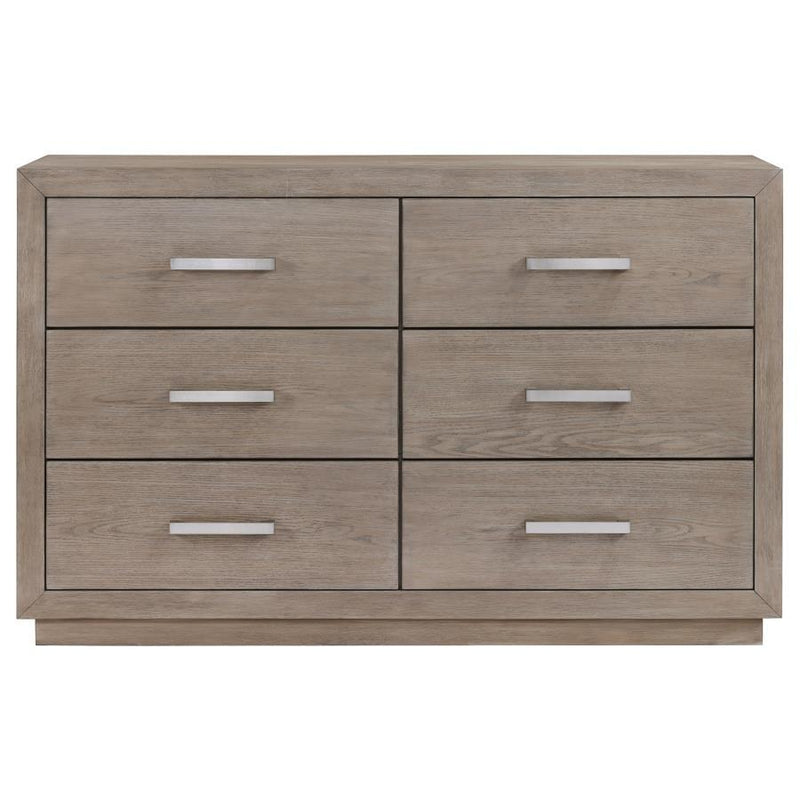 Kenora - 6-Drawer Dresser in Barley Brown Finish