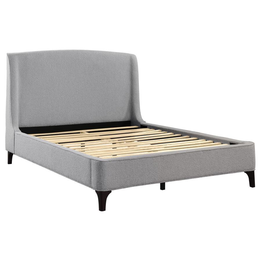 Mosby Queen Upholstered Wingback Bed