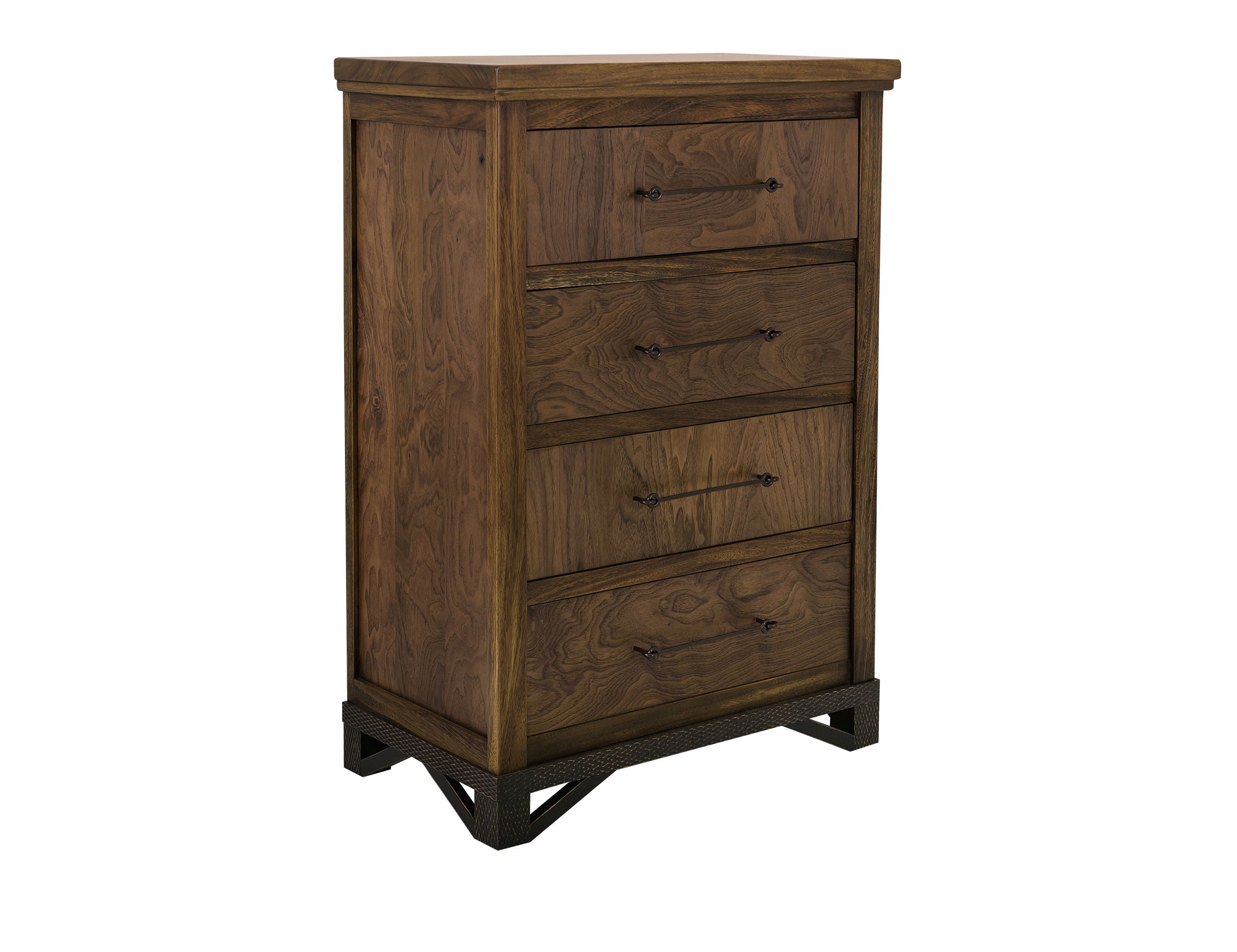Walnut Chest of 4 Drawers
