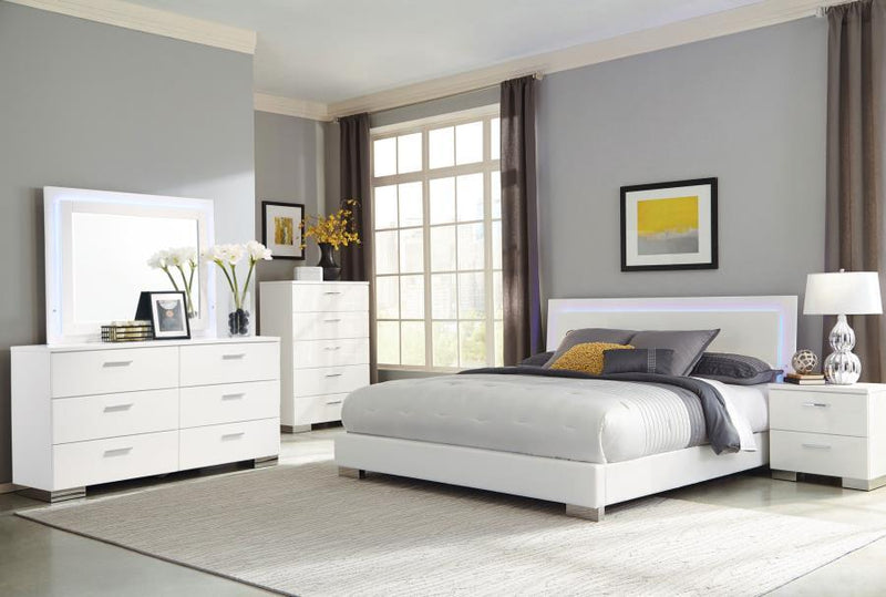 Felicity - 6-Drawer Dresser With LED Mirror