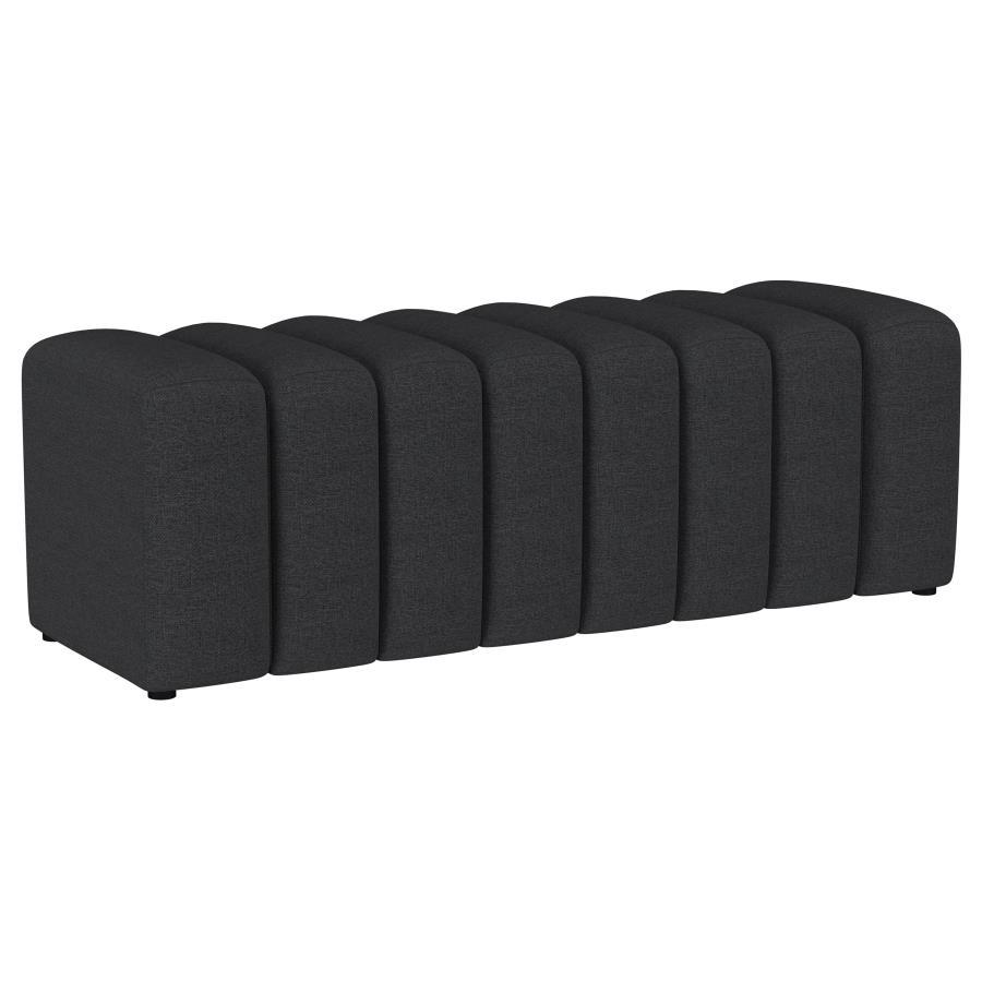 Summer Fabric Upholstered Tufted Accent Bench
