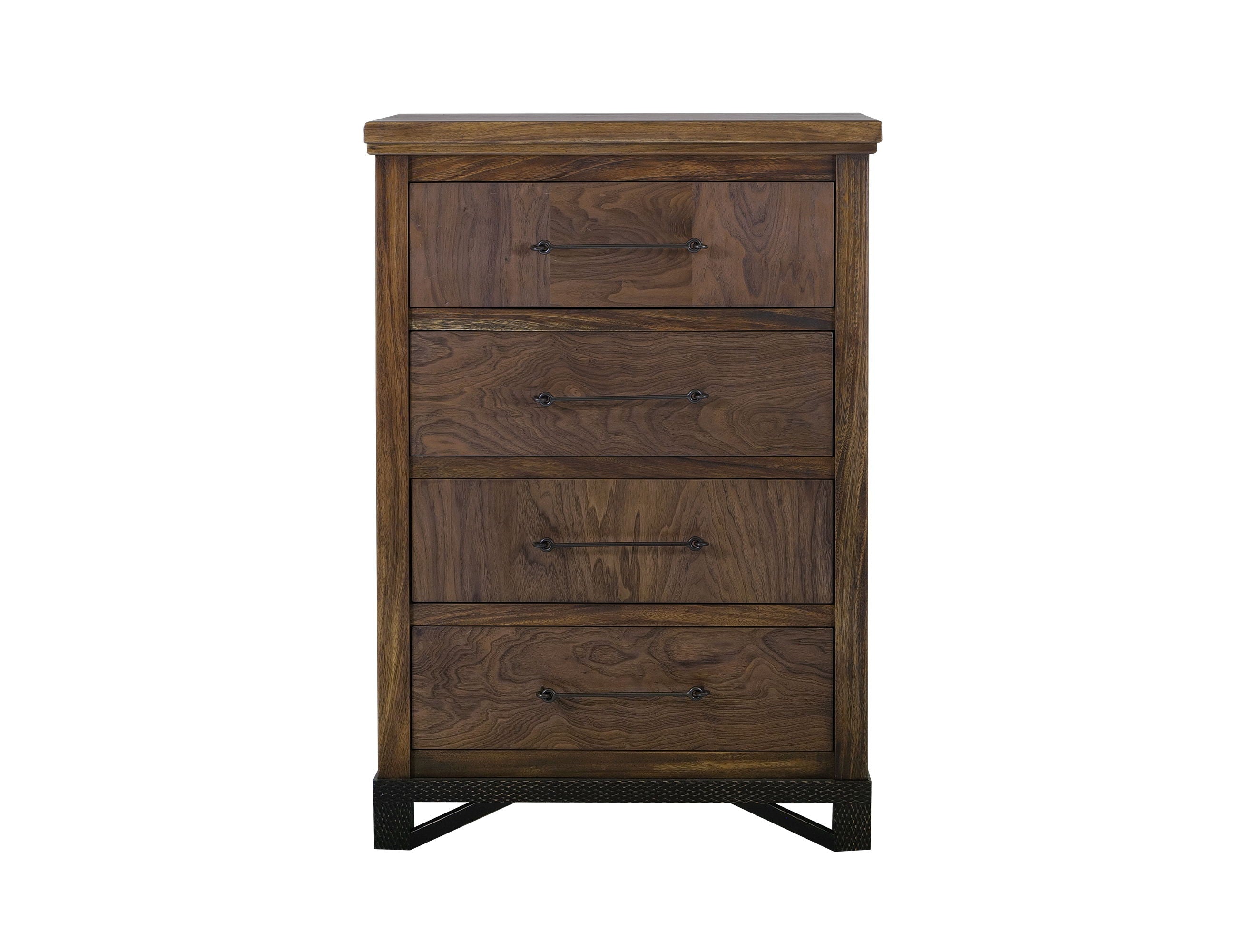 Walnut Chest of 4 Drawers