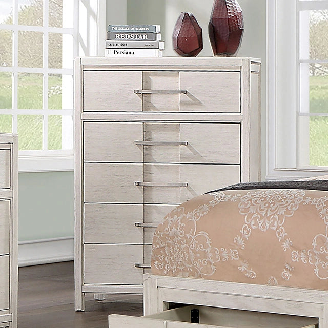 Berenice Chest Gray, White, & Espresso
