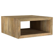 Benton Square Solid Mango Wood Coffee Table