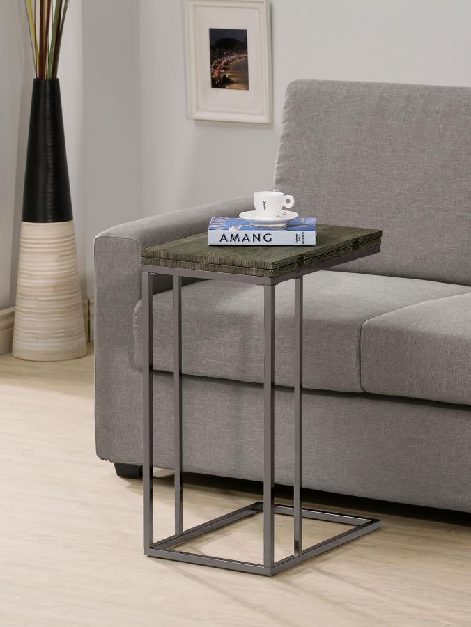 Pedro Expandable C-Shaped Sofa Side Table