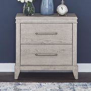 New Haven - Nightstand With Charging Station - White