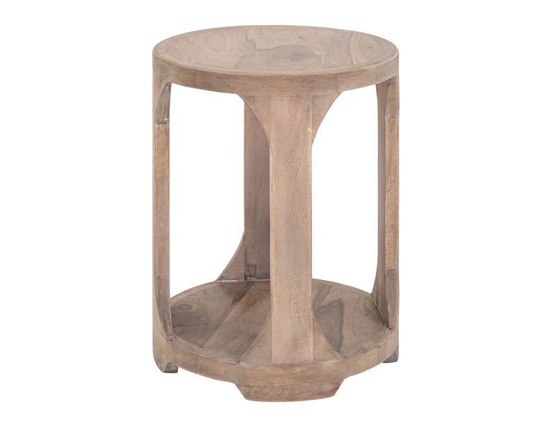 Balam 1 Shelf Table Ivory White
