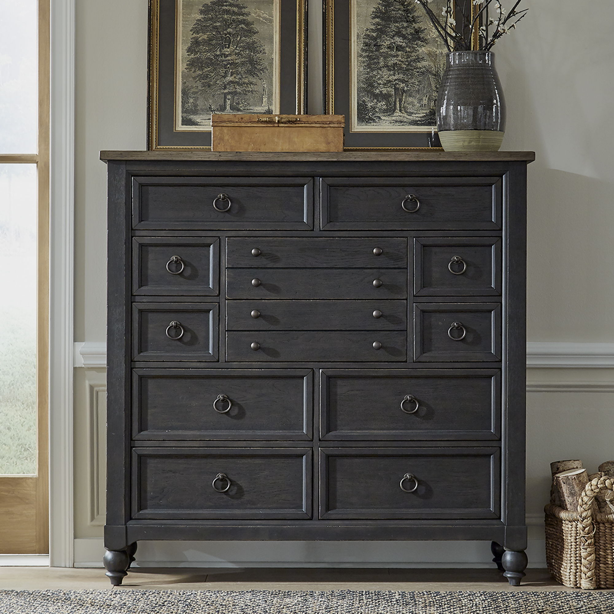 Americana Farmhouse 12 Drawer Chesser