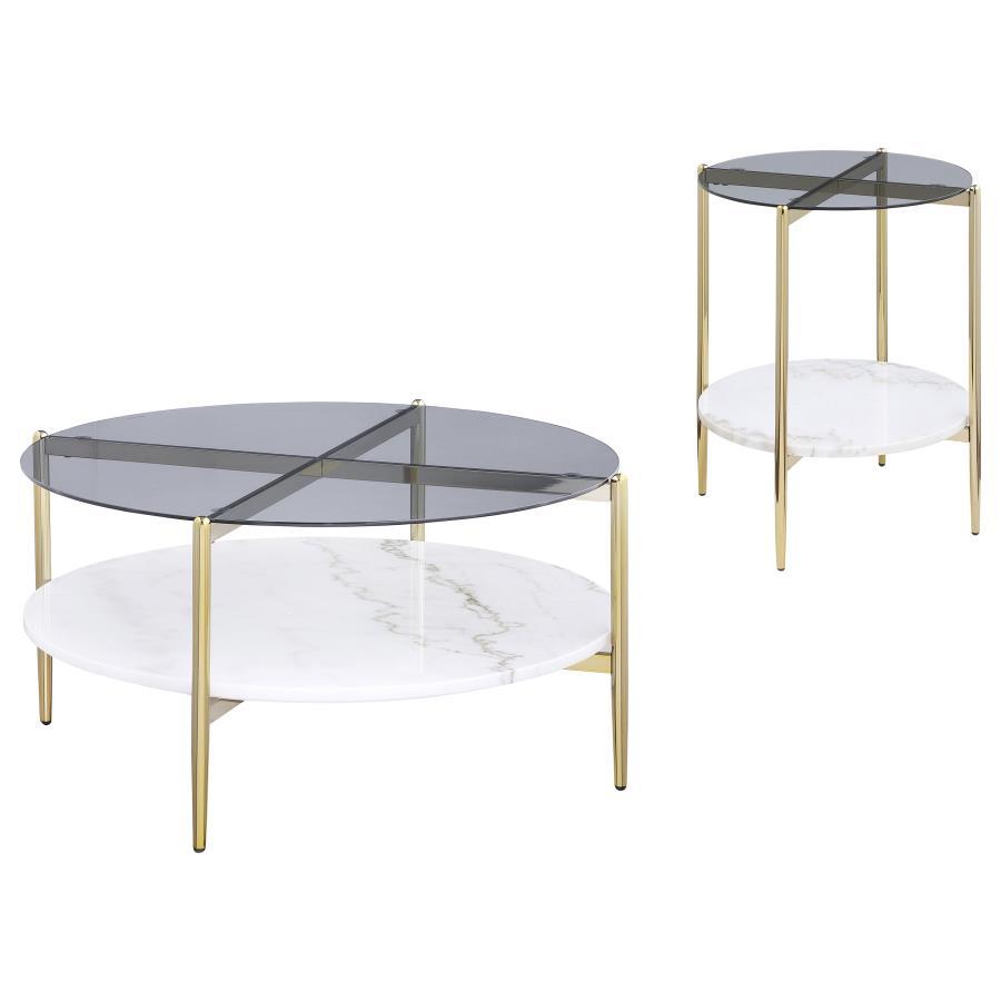 Jonelle - Round Coffee and End Table Set