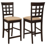 Gabriel Lattice Back Counter Chairs (Set of 2)
