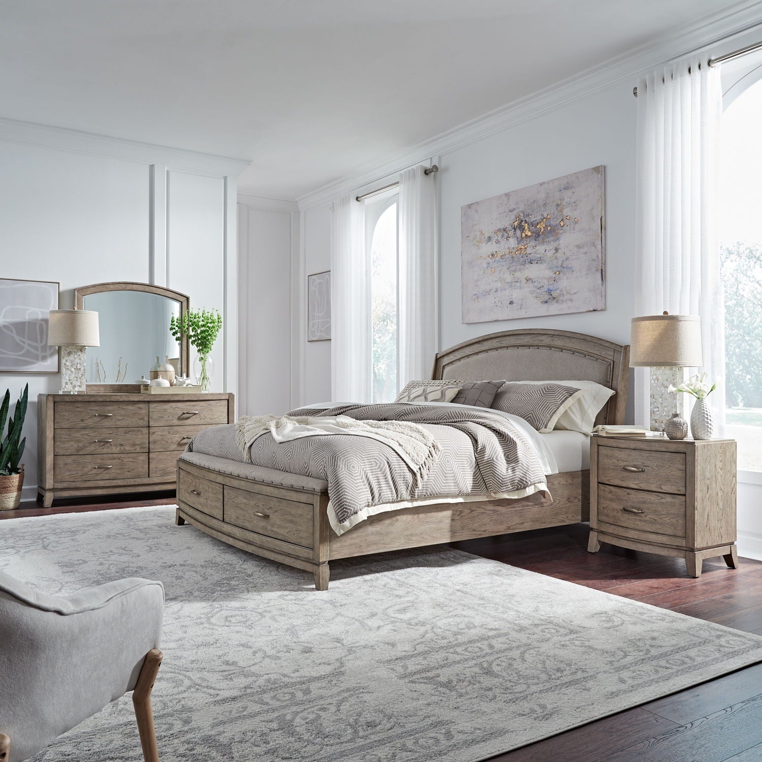 Avalon Upholstered Bedroom Set