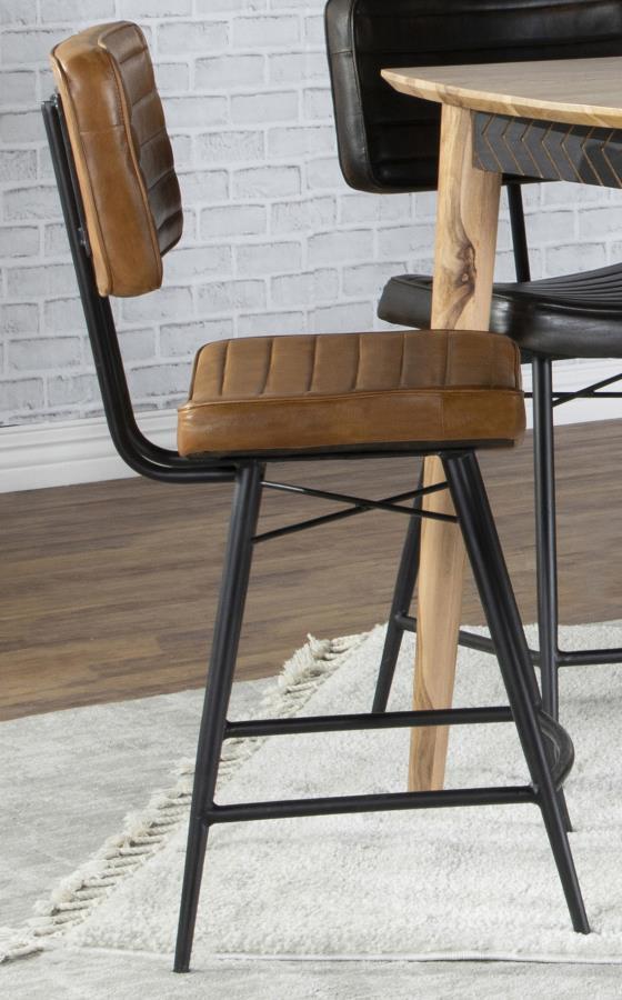 Partridge Leather Counter Chair Set of 2