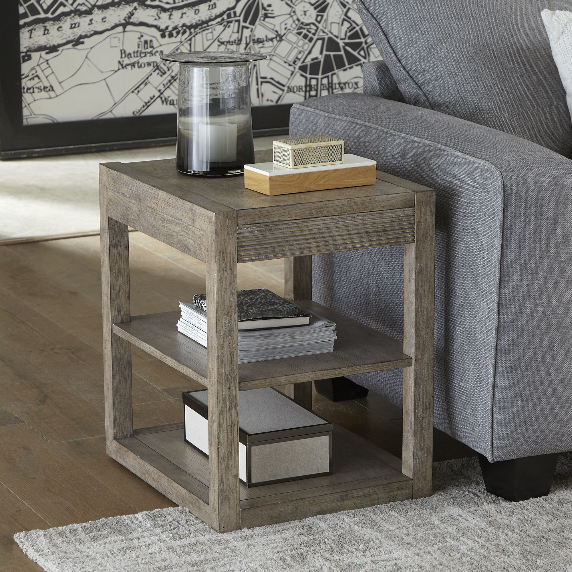 Bartlett Field 3-Piece Table Set in Gray with Cocktail