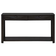 Marcelo Contemporary Faceted Drawer Light Elm Sofa Console Table