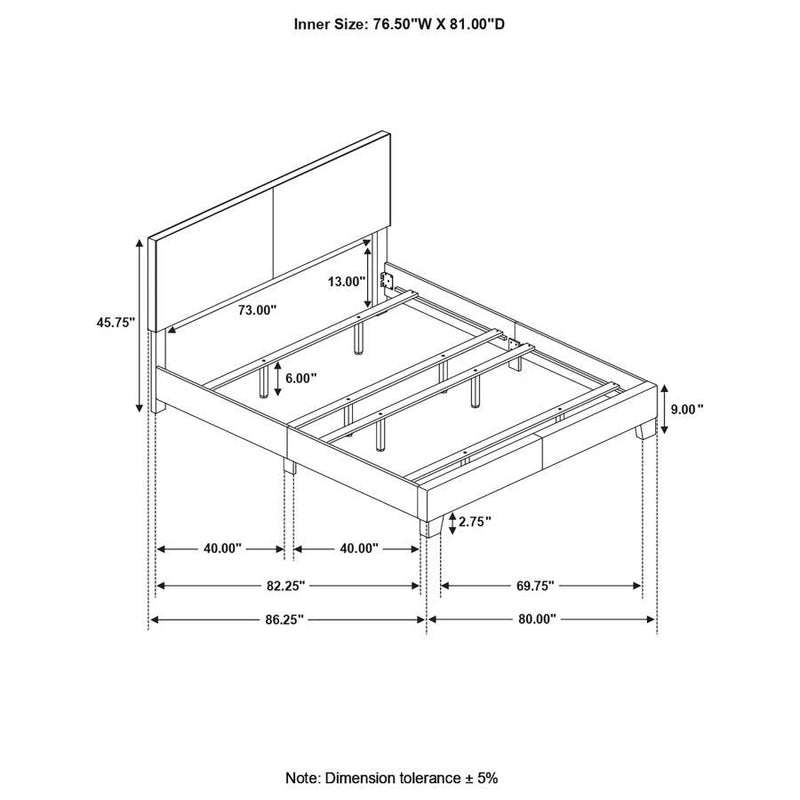 Dorian Upholstered Panel Bed