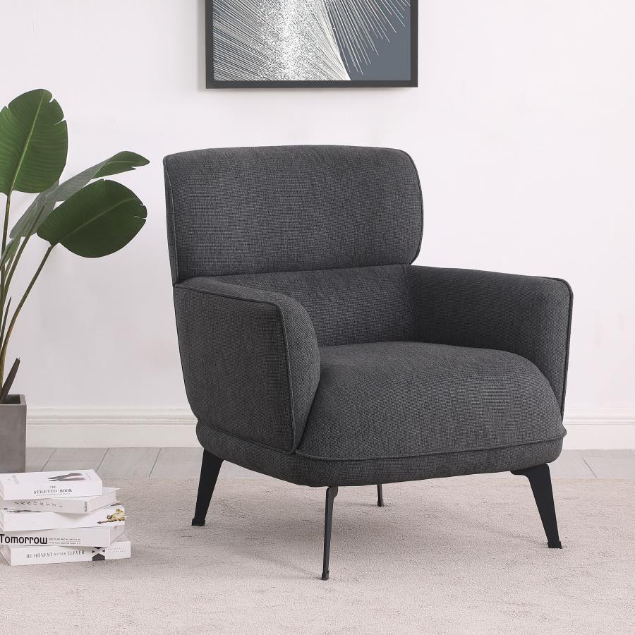 Andrea - Upholstered Crescent Arm Accent Chair