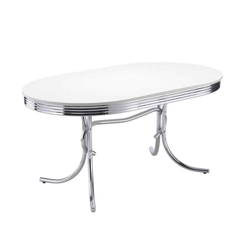 Retro 5-Piece Oval Dining Set