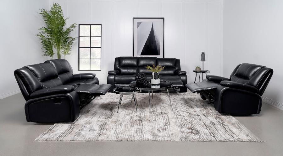 Camila Upholstered Reclining Sofa Set
