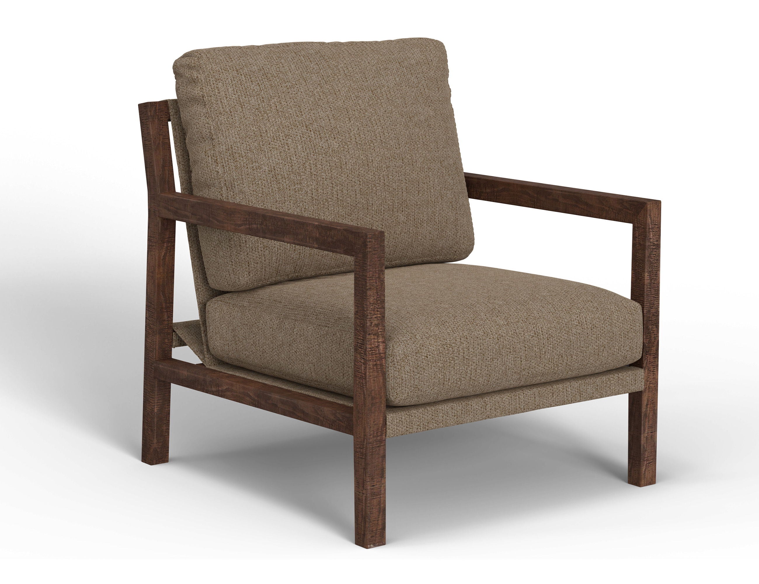 Milan Arm Chair with Solid Wood Frame