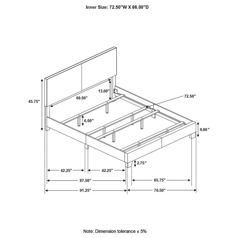 Dorian Upholstered Panel Bed
