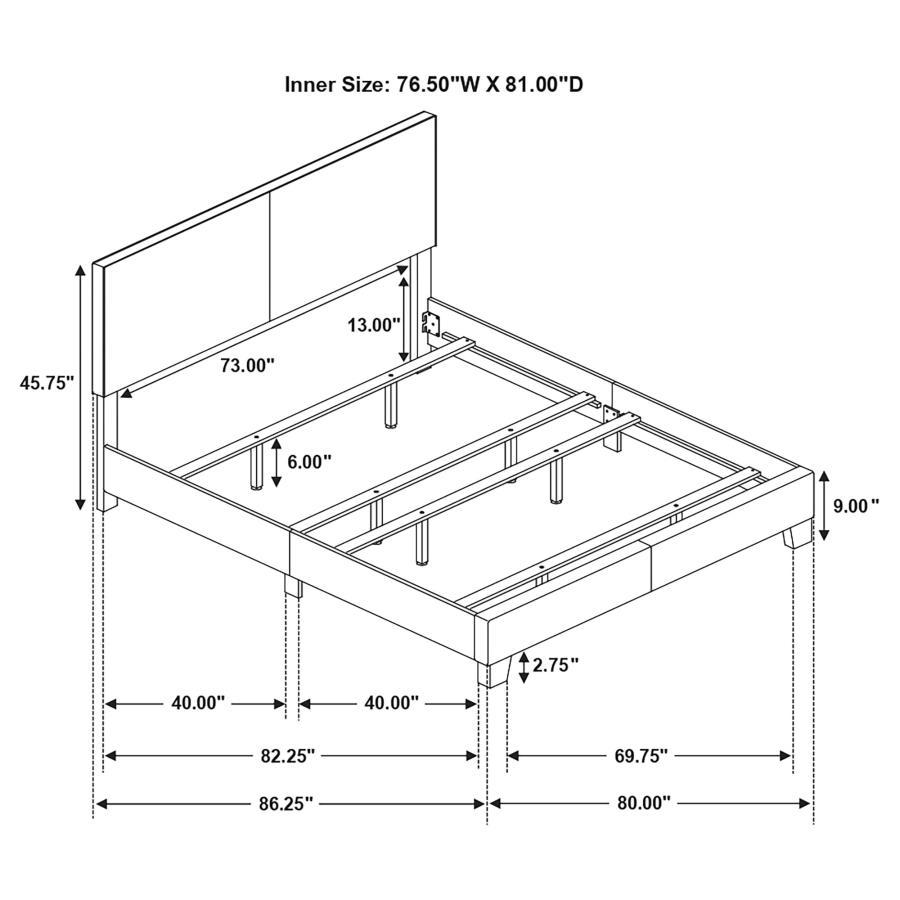 Dorian Upholstered Panel Bed
