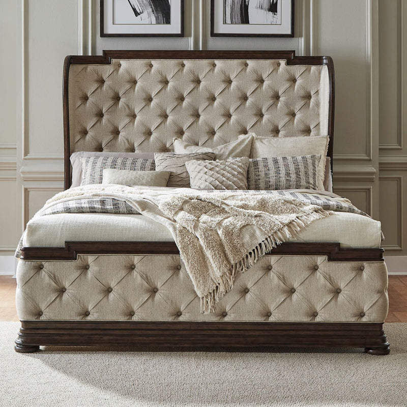 Provence Park Shelter Bed in Brown Antique Finish