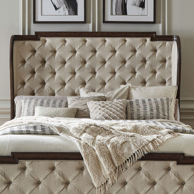 Provence Park Upholstered Shelter Headboard