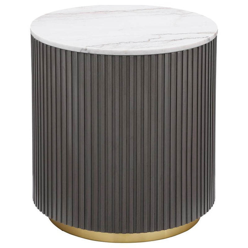 Jason - Round Marble Coffee Table Set