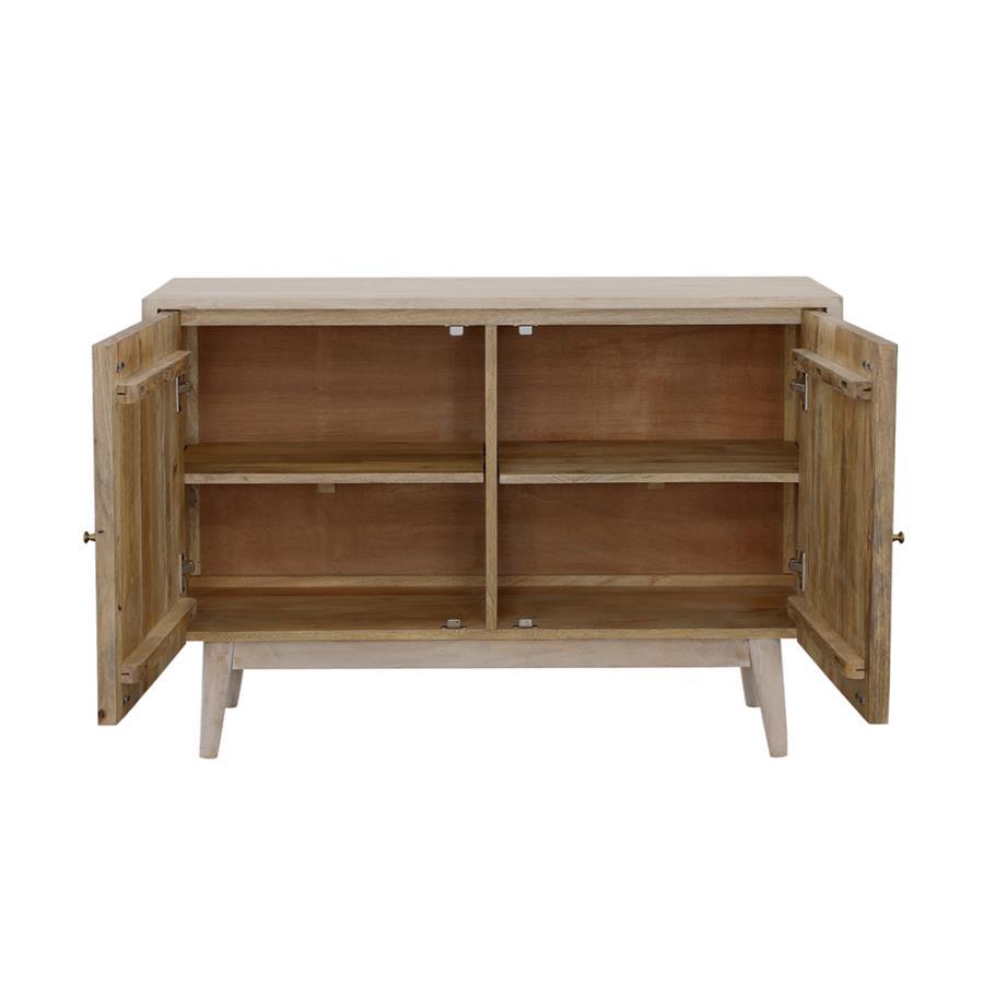 Ixora 2-Door Wood Accent Cabinet with Whitewashed