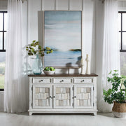 River Place Accent Server in White