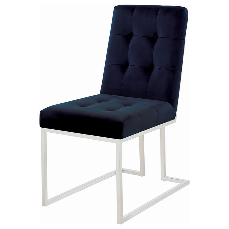 Cisco Velvet Upholstered Dining Side Chair Set of 2