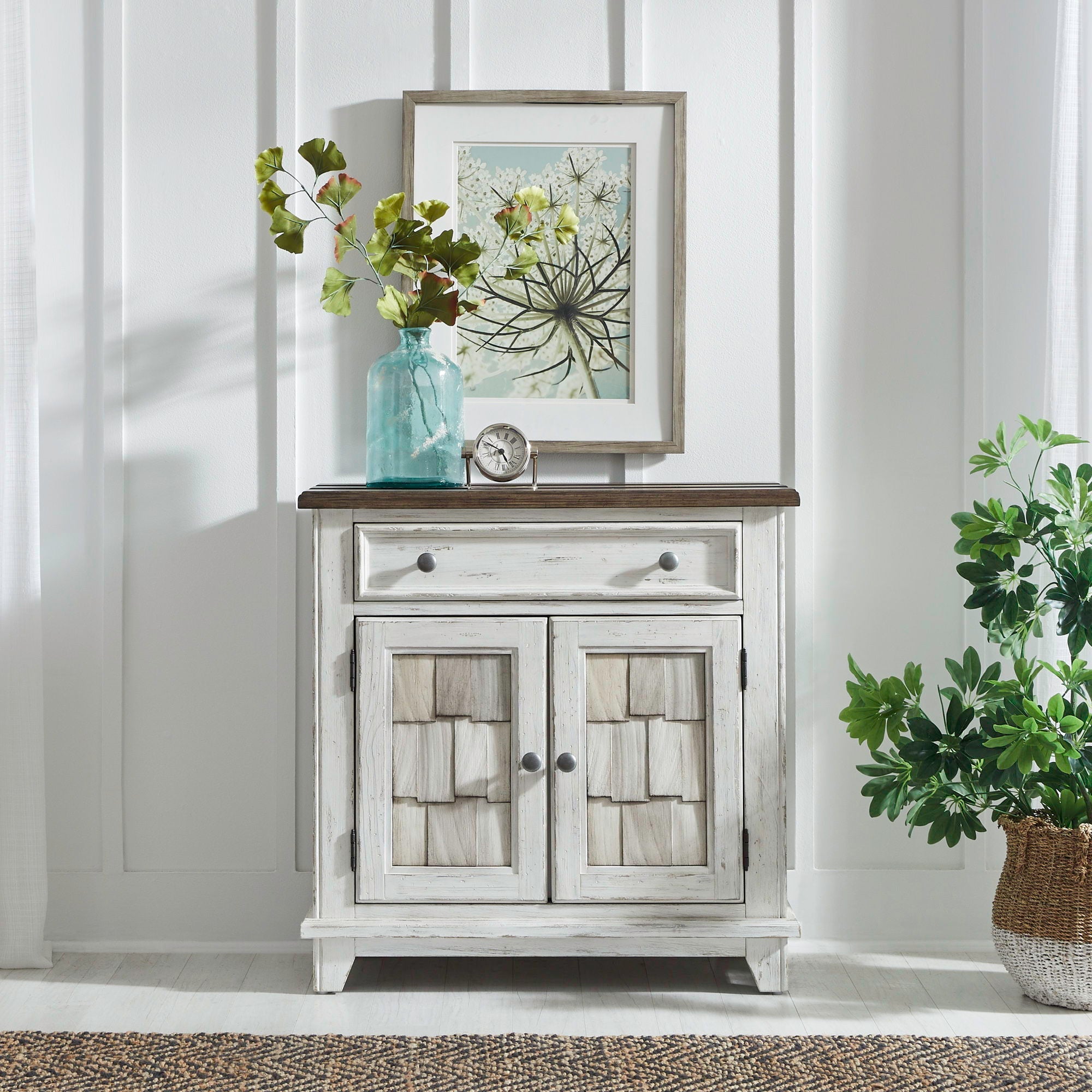 River Place Accent Cabinet in White
