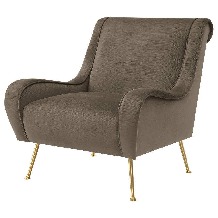 Ricci Upholstered Saddle Arm Accent Chair
