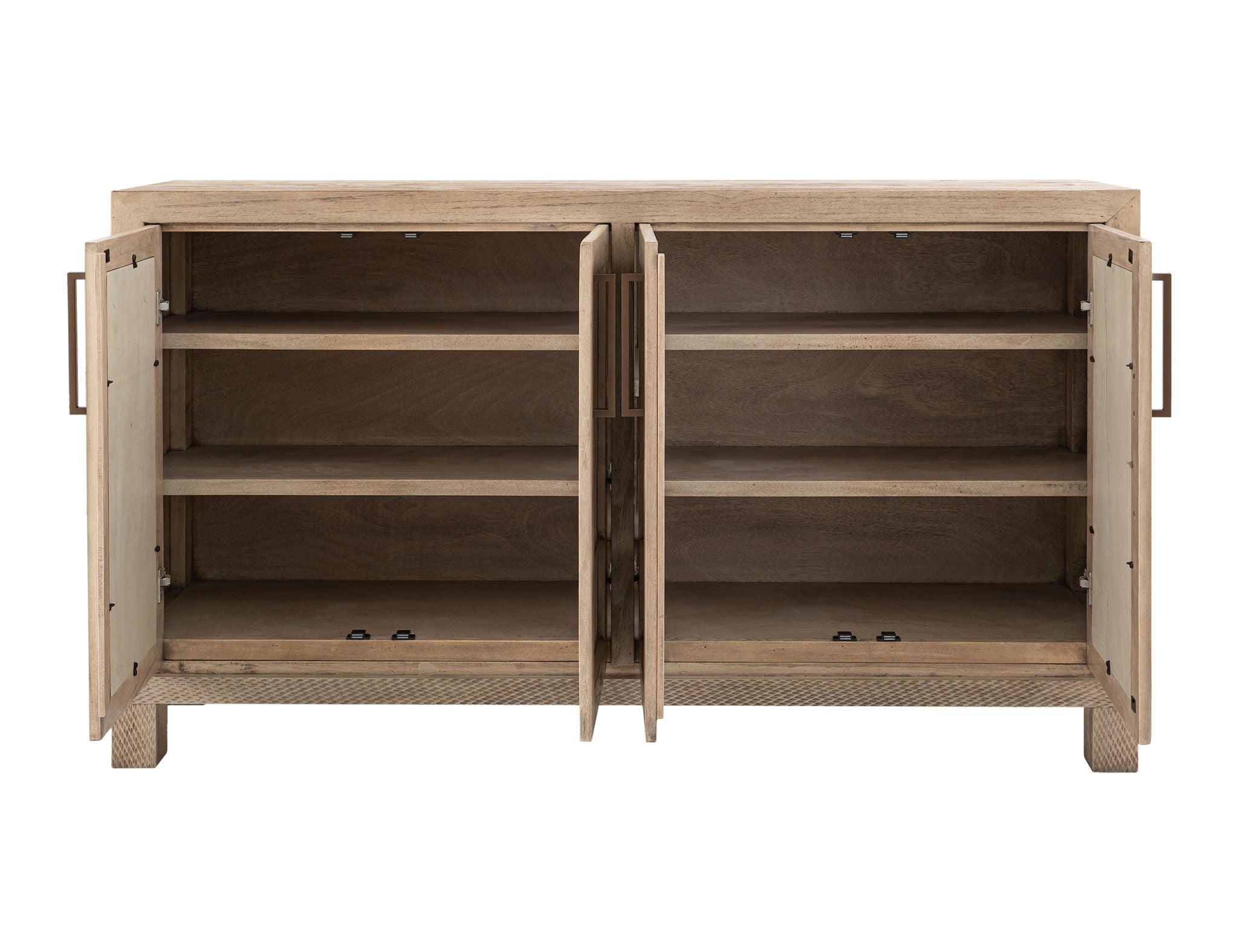 Solara 4-Door Console with Woven Yucca Fiber Panels