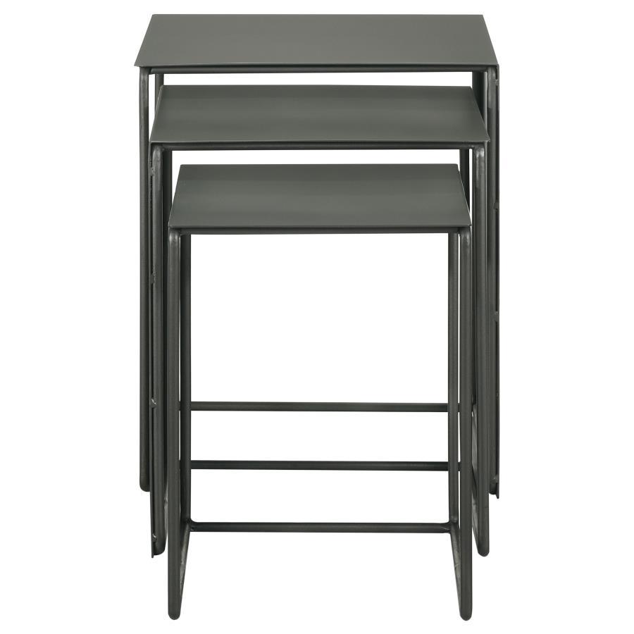 Imez 3-Piece Rectangular Metal Nesting Table Set