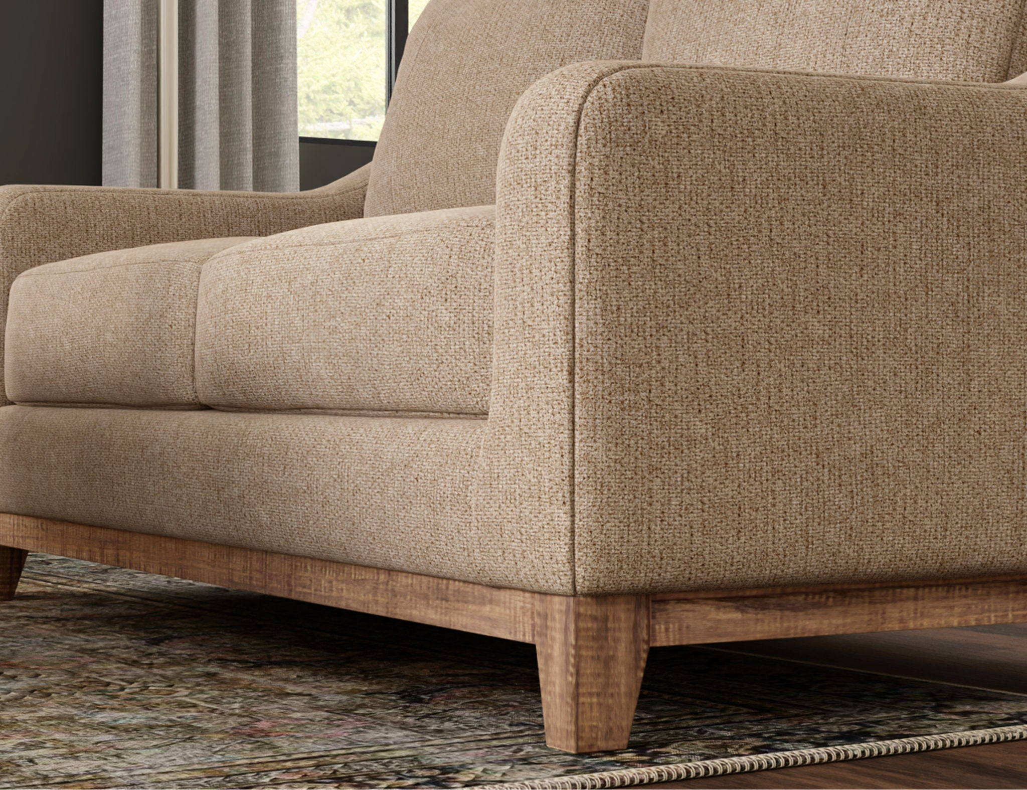 Olivo Sofa with Solid Wood Frame