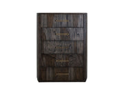 Balam 5-Drawer Chest in Oil Black