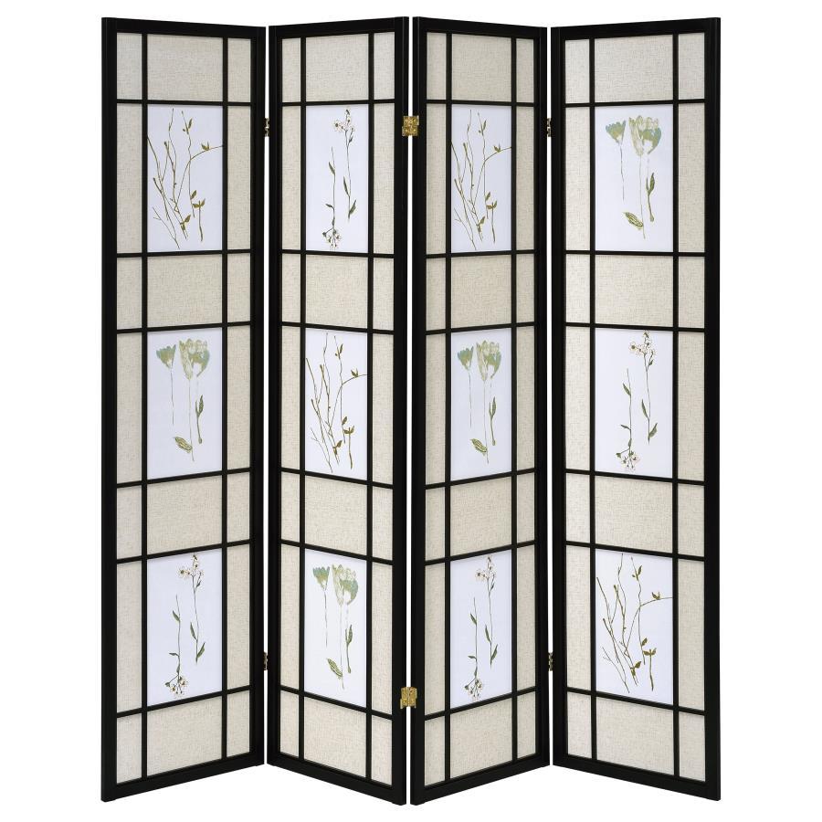 Catabella 4-Panel Room Divider Folding Shoji Screen