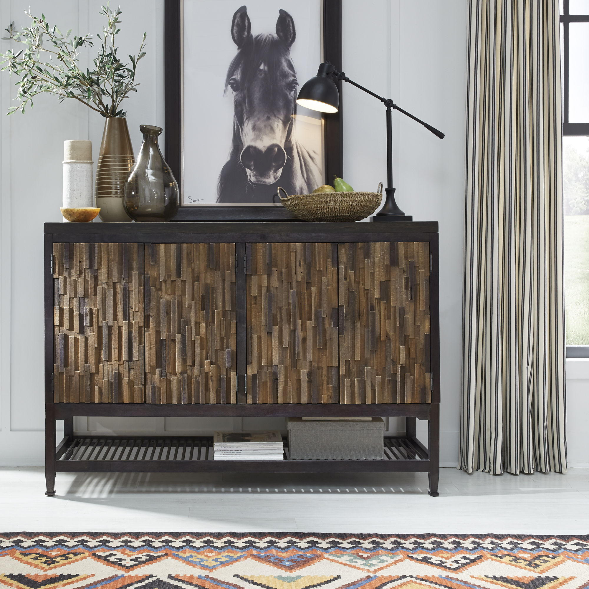 Harvest Home Door Server – Black Finish