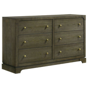 Gran Park 6-Drawer Dresser Cabinet in Dark Cocoa