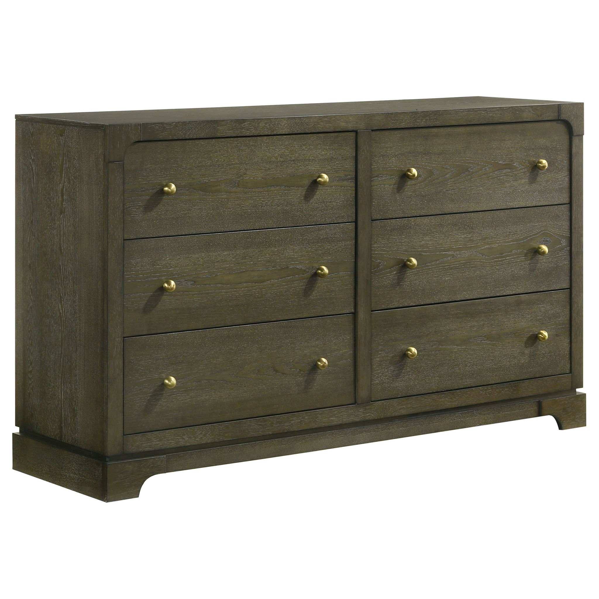 Gran Park 6-Drawer Dresser Cabinet in Dark Cocoa