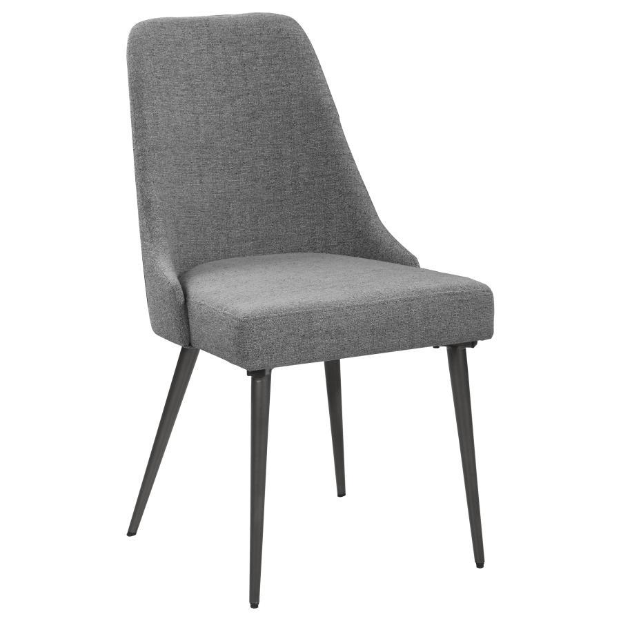 Alan Fabric Upholstered Dining Side Chair (Set of 2)