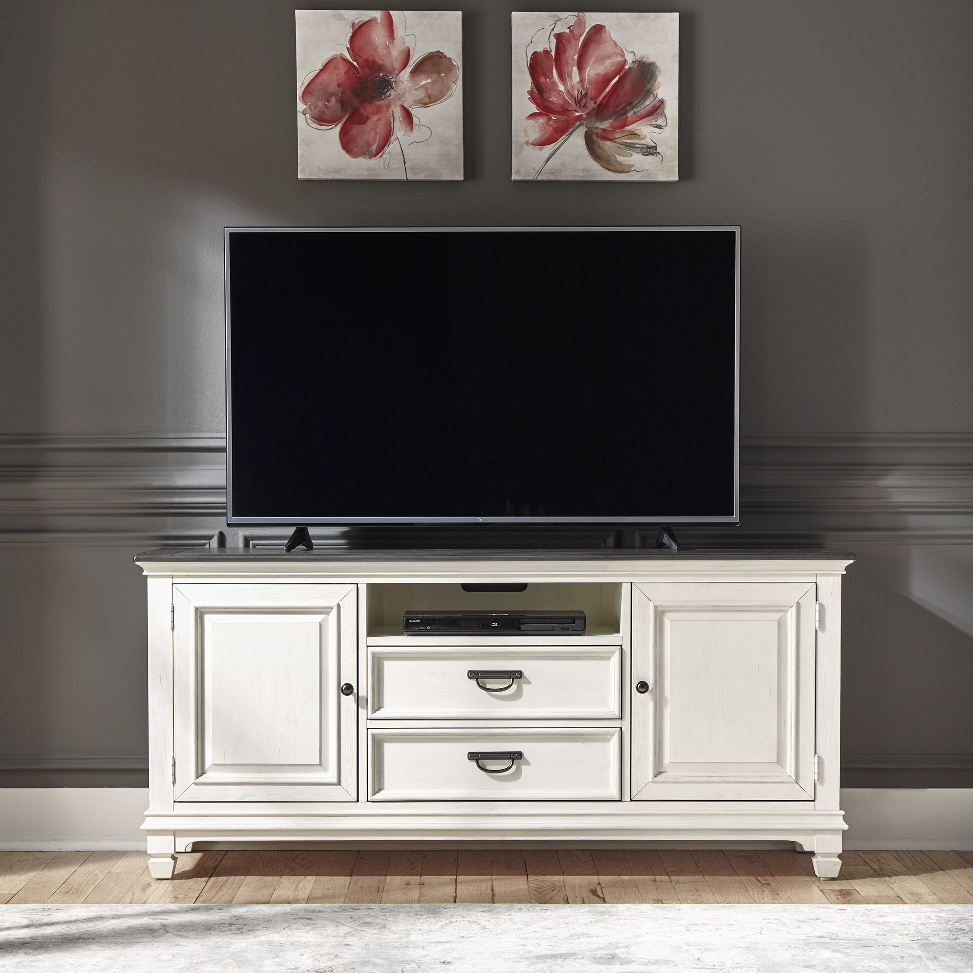 Allyson Park Classic White TV Console